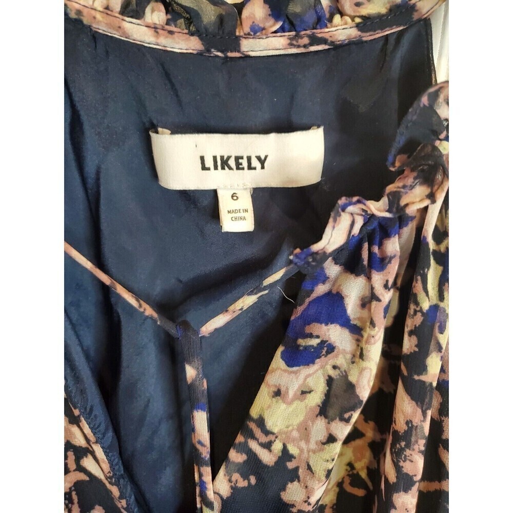 Likely tassle dress floral print Sleeveless‎ size 6 - Picture 2 of 7
